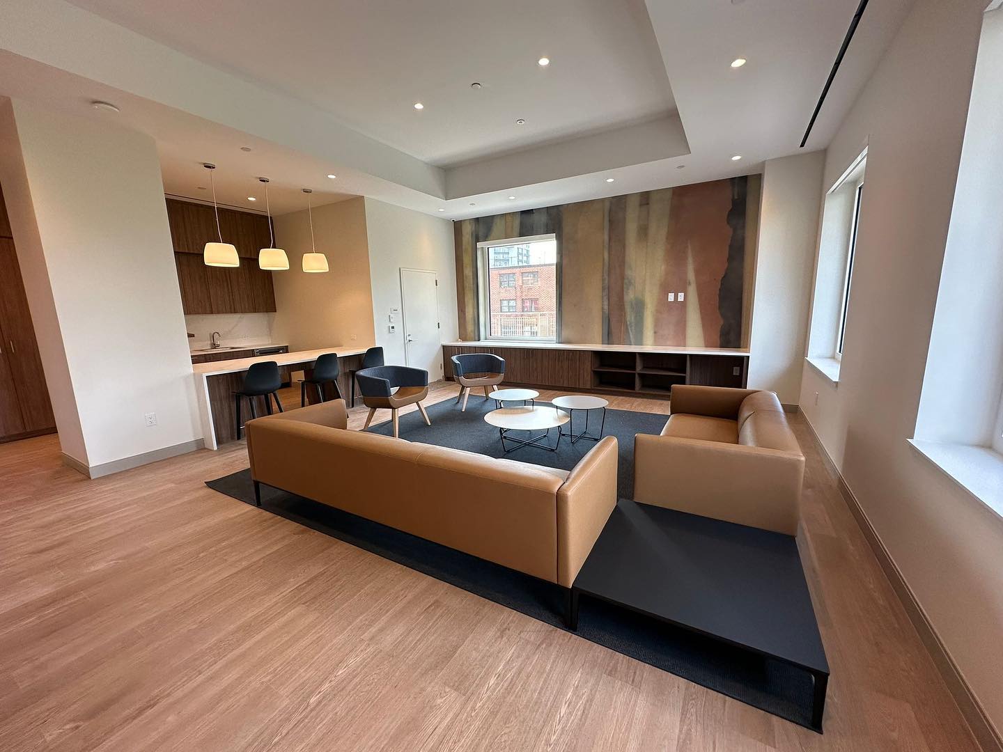 Conference room setup and furniture installation project